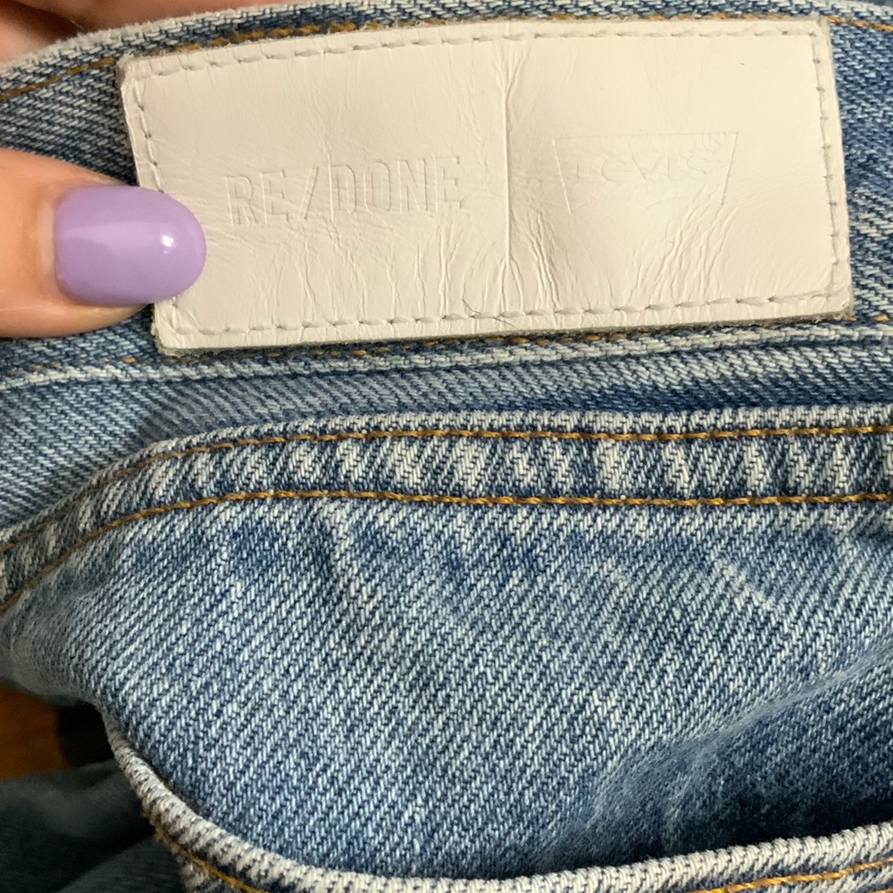 Re/Done Levi’s High Rise Ankle Crop 26 RARE - Picture 12 of 16